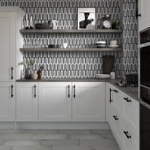 BIZOU - 0.57X5/10X12, WHITE/BLACK, POLISHED